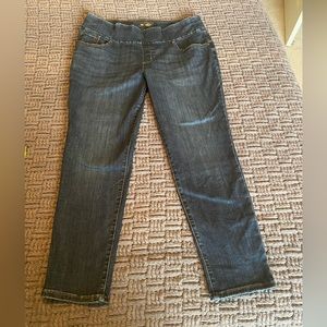 Lee slim fit skinny sculpting jeans with wide elastic waist size 18